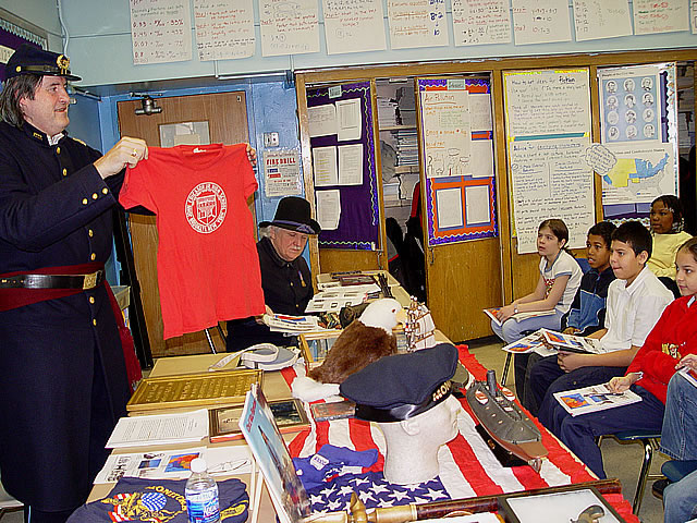 This was George's t-shirt at John Ericsson Junior High School in Greenpoint, Brooklyn.